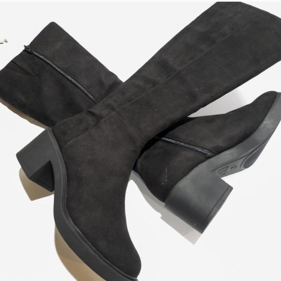 INC International Concepts Chrissie Dress Boots Micro Black - Picture 2 of 4